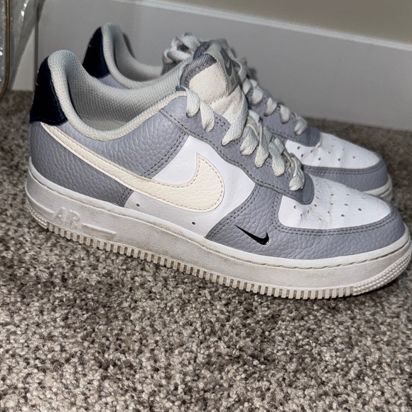 Nike Shoes - Nike White and Gray Air Sneakers